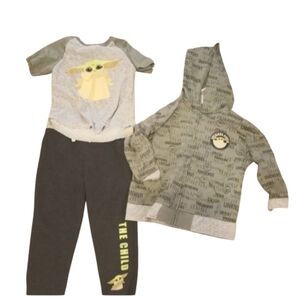 Star Wars The Child Yoda Boys/Girls 3 piece set 4t